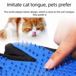 Guanto da toelettatura <span class=keywords><strong>per</strong></span> animali domestici <span class=keywords><strong>spazzola</strong></span> <span class=keywords><strong>per</strong></span> guanti in gomma <span class=keywords><strong>per</strong></span> la pulizia dei peli di cane - Product Image 2