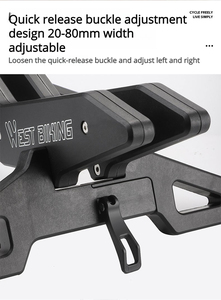 Soporte de Estacionamiento para Bicicletas, Soporte de Exhibición para Bicicletas de Montaña, Soporte Fijo con Reposapiés, Base Ajustable para Uso Doméstico - Product Image 5
