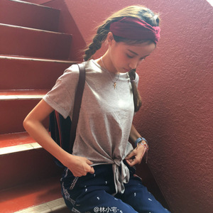 Bandeau croisé en <span class=keywords><strong>daim</strong></span> extensible pour femmes, Turban <span class=keywords><strong>de</strong></span> Sport, Yoga, enroulé <span class=keywords><strong>de</strong></span> tête, en tissu, vente en gros, 1 pièce - Product Image 4