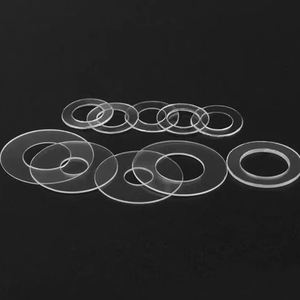 10 pièces/sac <span class=keywords><strong>Rondelle</strong></span> plate en plastique dur transparent PVC M1.2 M2 M6 M8 M12 Résistante aux hautes températures Isolation plastique Joint plat - Product Image 5