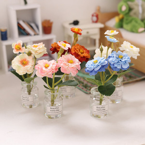Miniature de nourriture miniature en verre, bouteille de <span class=keywords><strong>plante</strong></span>, rose osmanthus, modèle miniature à l'échelle 1:12 pour maison de poupée OB11 - Product Image 2