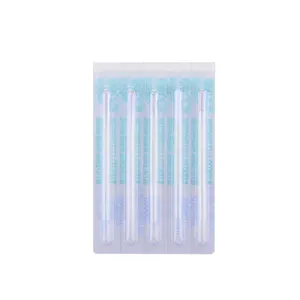Disposable Sterile Silver Plated Handle Needles With Guide Tube Acupuncture Needle
