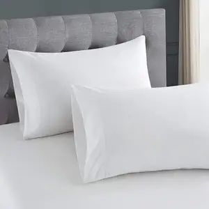 Factory Wholesale Microfiber Polyester Bedding Set 4 Piece White Bed Sheet Hotel Hospital Linen