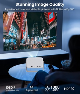 Proyector de Video Inteligente Vidaa-<span class=keywords><strong>TV</strong></span> System Oficial Full HD 1080P, Proyector Digital Wifi para Reuniones Inalámbricas, Cine en Casa 4K con Láser - Product Image 3
