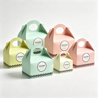 Boîte cadeau élégante en carton biodégradable avec poignée, design en dentelle, livraison express 72H