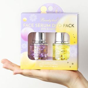 Pack Duo de Sérums Visage Marque Blanche Raffermissant & Apaisant pour la Réparation Cutanée, Réduction des Rougeurs et des Ridules - Product Image 1