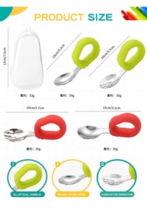 Juego de Cubiertos <span class=keywords><strong>para</strong></span> Niños de Acero Inoxidable de Grado Alimenticio con Caja de Almacenamiento, Aptos <span class=keywords><strong>para</strong></span> Lavavajillas, Portátiles, <span class=keywords><strong>para</strong></span> Bebés - Product Image 6