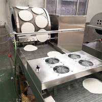 Chapati électrique roulant oeuf rouleau emballage cuisson crêpe entièrement automatique continu Injera faire fabricant crêpe Lumpia Machine
