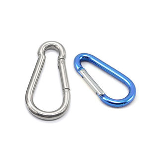 Mousqueton en aluminium coloré 12KN D, 4 pièces, robuste, verrouillage de porte, Clip, <span class=keywords><strong>hamac</strong></span>, Camping, randonnée - Product Image 3