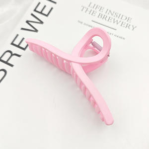 Qianjin toptan mat plastik saç pençe klipsleri kadınlar için büyük renkli dayanıklı kaymaz saç aksesuarları - Product Image 6