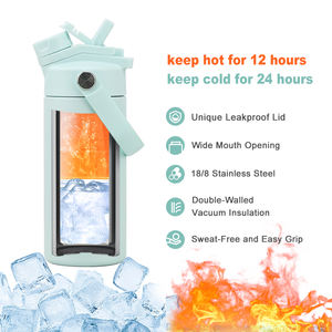 Gourde isotherme en acier inoxydable de 18 oz pour tout-petits avec logo personnalisé, gourde isotherme pour enfants de 14 oz pour l'école - Product Image 5