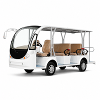 Voiture électrique touristique 8-11 places, bus de tourisme pour le transport dans les grandes zones touristiques