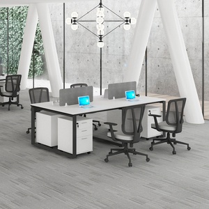 Escritorio de Oficina Moderno de Fábrica de Guangzhou, Muebles de Oficina, Imágenes de Muebles de Oficina con División de Espacios - Product Image 1