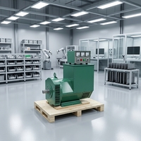 Alternateur triphasé sans balais OEM 50 kW, double roulement, 400 V 50/60 Hz avec AVR, 100 % cuivre