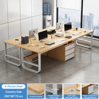 Bureau simple, grande table de travail avec structure métallique pour un espace de travail moderne