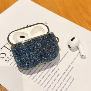 Vỏ Tai nghe kim cương giả lấp lánh sang trọng cho Apple AirPods 1 2 3 4 Pro 2 vỏ bảo vệ chống sốc (Màu Tím) - Product Image 5