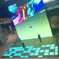 Pantalla LED Interactiva para Piso de Escenario, Pantalla Interactiva para Piso, Panel de Losetas LED Interactivas para Piso