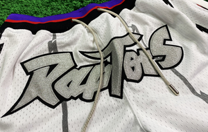 Pantaloncini da Basket Vintage Sportivi <span class=keywords><strong>Old</strong></span> School Streetwear in Poliestere con Logo Personalizzato OEM, Stile College, con Tasche con Cerniera per Uomo - Product Image 5