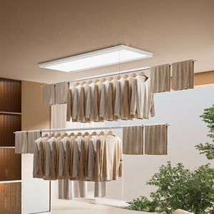 Ultra thin invisible <b>small</b> tablet LED light remote control voice control intelligent minimalist electric drying rack - Product Image 1