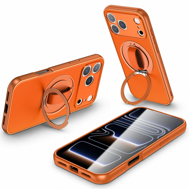 Silicon Grip Hybrid Phone Case for IPhone18 17 Pro Max Trending Magnetic Kickstand Mobile Accessories for 16 15 14 13 12 11