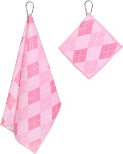 Serviettes de golf en microfibre gaufrée de haute qualité à séchage rapide avec logo personnalisé et crochet, faible MOQ - Product Image 1