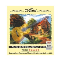Senar Gitar Klasik Alice A106 AC106-N Senar Nilon ke-1 hingga ke-6 untuk Alat Musik Lintas Negara