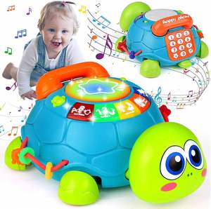 Tummy Time Musical <b>Turtle</b> Crawling With Light Sound Play Phone Infant <b>Toys</b> - Product Image 3