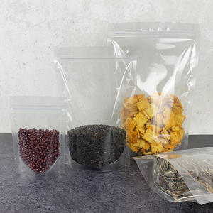 Sacs en plastique transparents à fermeture éclair, imprimés sur mesure, avec logo personnalisé, de qualité alimentaire, pour l'emballage d'aliments pour animaux et de chips. - Product Image 3