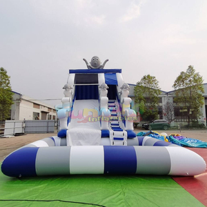 Tobogán acuático inflable comercial para niños con piscina, parque acuático inflable con forma de pulpo. - Product Image 3