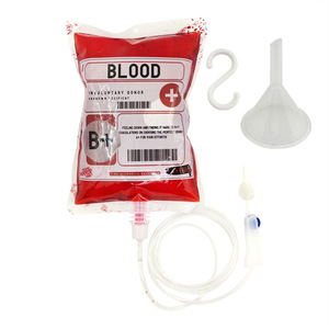 ตกแต่งฮาโลวีน 2023 เลือดแวมไพร์เครื่องดื่มกระเป๋าคอสเพลย์โปร่งใส PVC เลือดกระเป๋า - Product Image 5