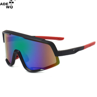 ADE WU XSY9318 Europa Big Sports Sonnenbrille Herren Übergroßer Spiegel Radfahren Radfahren Sonnenbrille