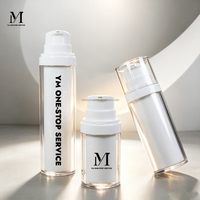 Flacon cosmétique sans air YM de haute qualité 30ml 15ml 50ml, flacon pompe sans air rechargeable unique, crème pour le visage