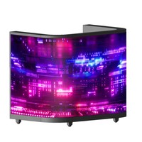 DJ Photo Booth Events Celebration Black Portable P 2.5 Indoor Full-Color pour les bars de nuit et l'animation musicale et l'affichage graphique à LED