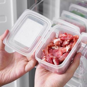 Kitchen <b>Refrigerator</b> Storage Box Food Grade Freezer Special Fresh-Keeping Antibacterial Frozen Meat Box Sealed Lid PP Plastic - Product Image 3