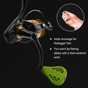 Empuñadura para carrete de pesca Ryaft, mango verde Tpe de 66mm para carrete giratorio Slammer Spinfisher 2500 4500 - Product Image 3