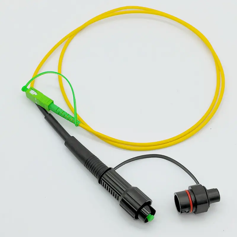 Huawei מיני SC Fastconnect מראש connectorized 3.0mm משוריינת Patchcord חד צהוב