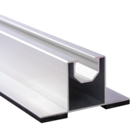 Rail de toit en aluminium de taille personnalisée Rail de structure de montage solaire