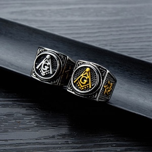 Produttore Shinning Antico Del Partito In Acciaio Inox Classe Personalizzata Lettera <span class=keywords><strong>G</strong></span> Anello Dei Monili - Product Image 4