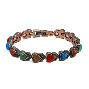 Anello Magnetico Retrò in Lega di Zinco a Forma di Cuore e Croce, Turchese Anticato, Creativo e alla Moda, <span class=keywords><strong>per</strong></span> Anniversario, <span class=keywords><strong>Coppia</strong></span> - Product Image 1