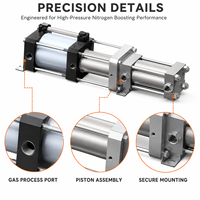 Pompa Booster Tekanan Tinggi Aksi Ganda Baja Tahan Karat Jingyang Model A16MS-25 untuk Aplikasi Udara Terkompresi Industri