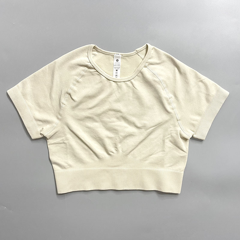 Manches courtes blanc crème