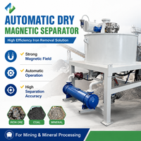 Séparateur magnétique électromagnétique automatique à sec haute efficacité pour l'élimination du fer dans l'industrie minière et le recyclage