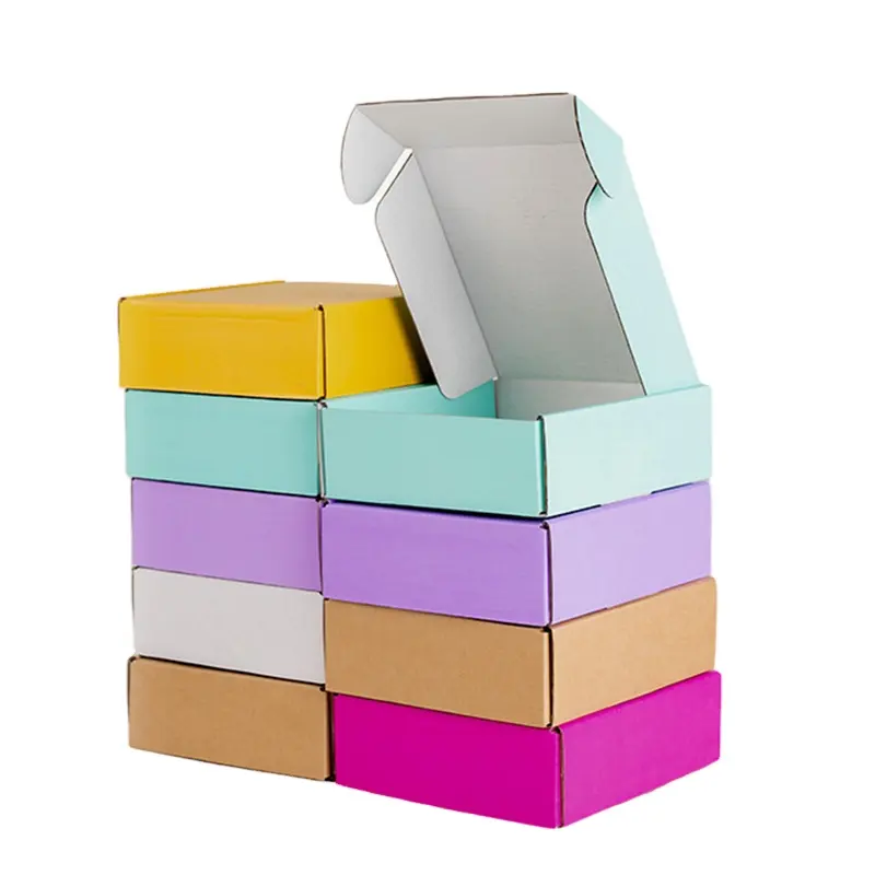 Hot Selling Custom Clothing Fold Kraft Paper Box Packaging Biodegradable Shipping Box Shipper Corrugated Box