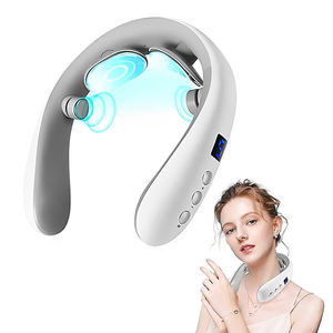 Alat pijat elektrik tanpa kabel, peralatan pijat elektrik <span class=keywords><strong>TENS</strong></span> nirkabel profesional dengan pemijat leher penghilang nyeri tulang belakang tengkuk panas - Product Image 1