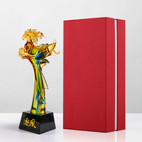Trophée Aigle Pentastar Jadevertu 2025 – Récompense Personnalisée en Verre et Cristal Gravé au Sable