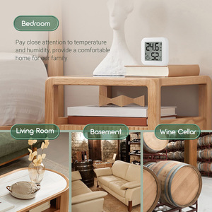Smart Home Temperature Humidity Sensor TFT Display Wi-Fi Connected For Bedroom Living Room Basement Wine Cellar - Product Image 1