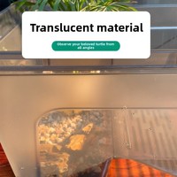 Grand réservoir rectangulaire en plastique pour tortues, boîte d'élevage, enclos, conteneur d'élevage pour usage domestique, pour tortues à oreilles rouges