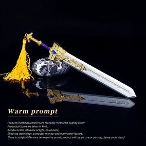 Juguete de lanza de aleación de zinc al por mayor el mismo llavero de metal llavero de juego Merch Warm Prompt - Product Image 3