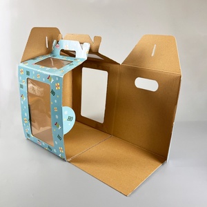 Sunshine Cake <b>Box</b> Packaging <b>Box</b> <b>Bakery</b> with Window China Wholesale Cardboard Packaging Wedding Food - Product Image 4