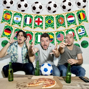 Banderas Nacionales de Poliéster con Diseño de Lujo, Impresas en 3 Colores, Adornos Colgantes para Decoración de Fiestas de Fútbol - Product Image 3